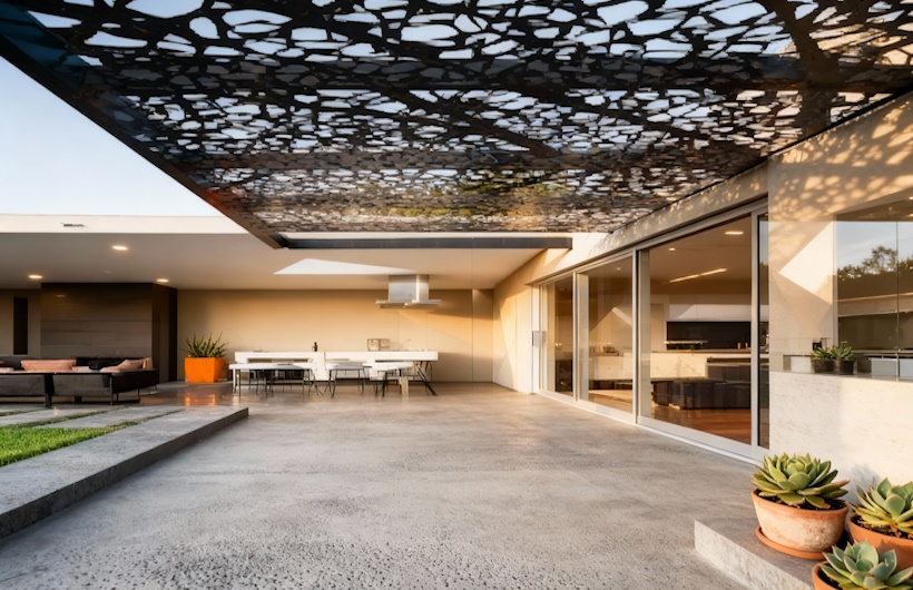 Kanopi Laser Cutting untuk Teras, Garasi, dan Area Outdoor Lainnya