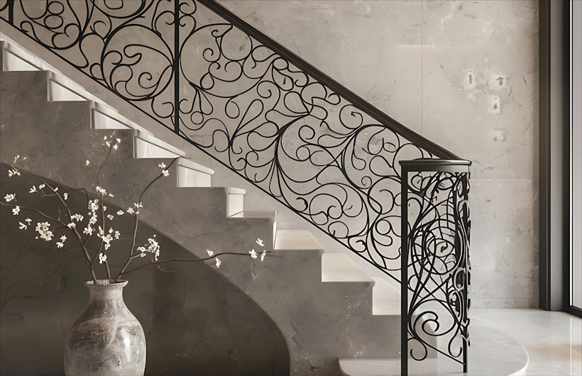 10-Pola-Laser-Cutting-Populer-untuk-Railing-Tangga-Geometris-Floral-dan-Custom-Logo-Teknolaser